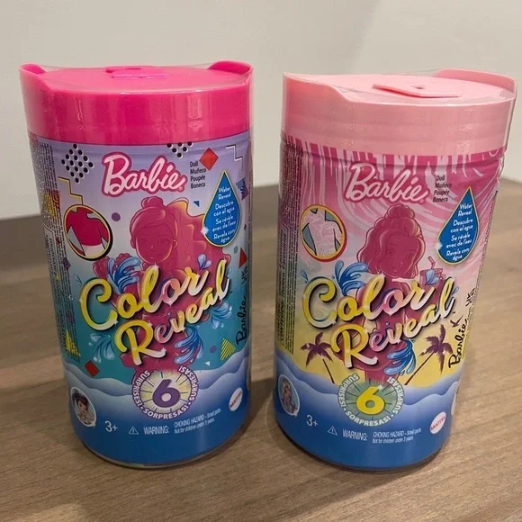 Barbie COLOR REVEAL COLOR BLOCK SERIES & SAND & SUN SERIES CHELSEA DOLLS - Picture 1 of 15